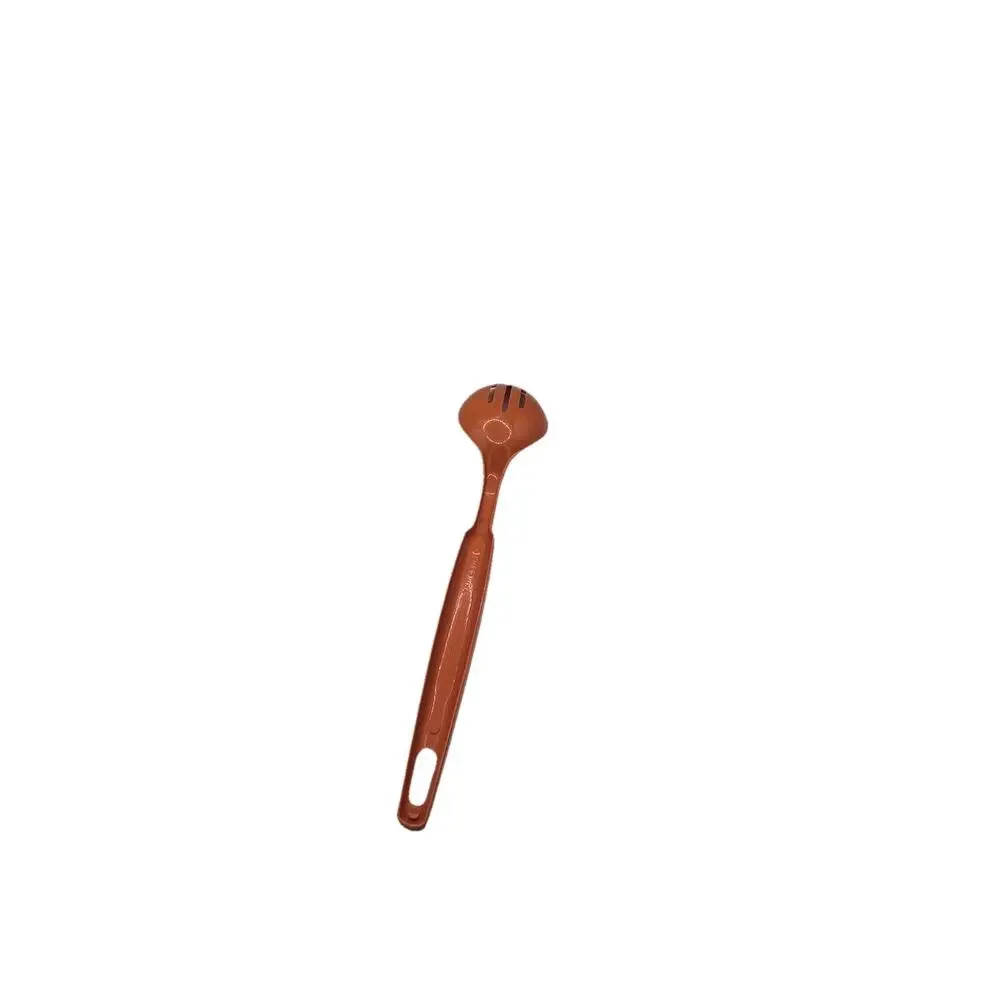 Vintage ECKO‎ Slotted Plastic Nylon Serving Spoon Rose Gold USA Made Kitchenware